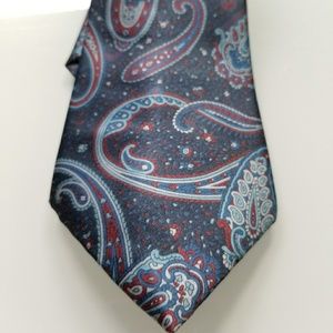 ENVOY Blue Paisley Silk‎ Tie
